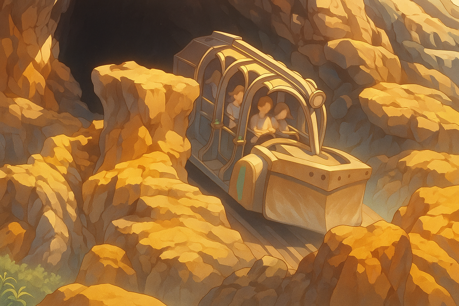 Exterior view of Journey to the Center of the Earth at Tokyo DisneySea