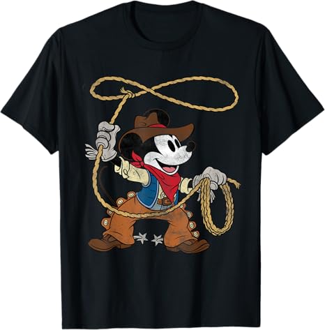 ディズニー ミッキーマウス カウボーイTシャツ